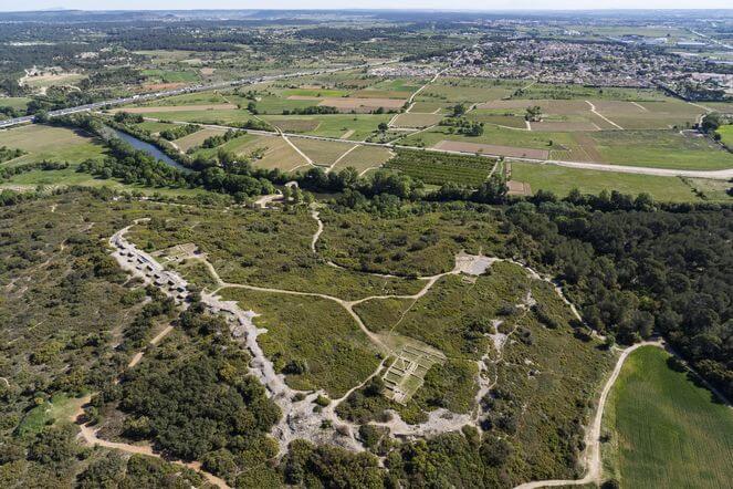 Vue globale du site_archéologique et musée d'Ambrussum