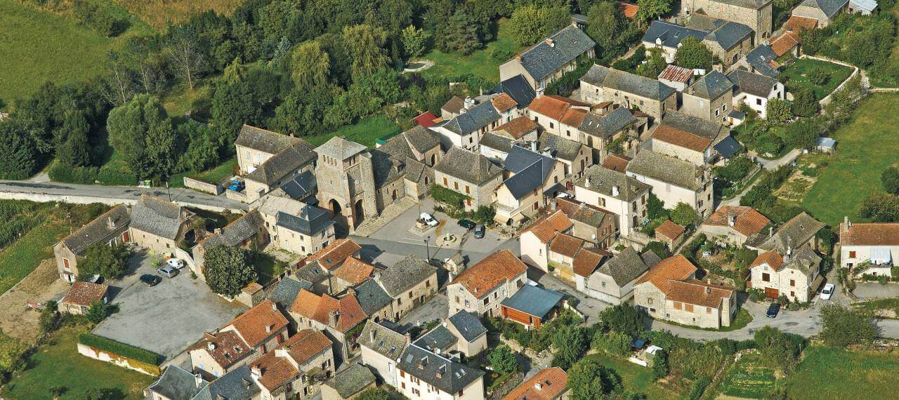 La Bastide l'Evêque vue du ciel Crédit photo : C.Bousquet