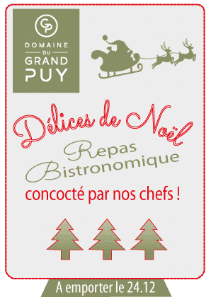 Repas réveillons Noel - domaine du Grand Puy