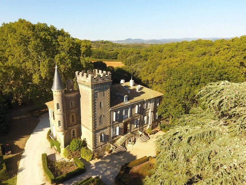 vue aérienne château capion