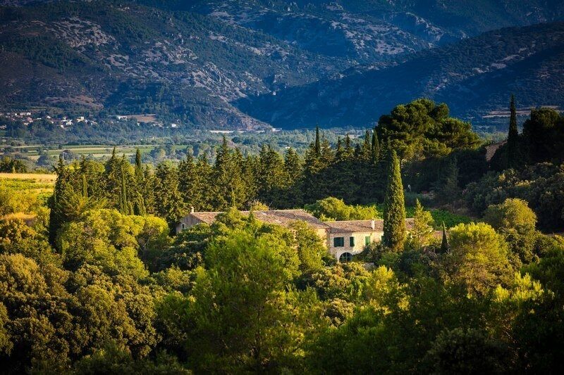 vue aérienne Mas de Daumas Gassac