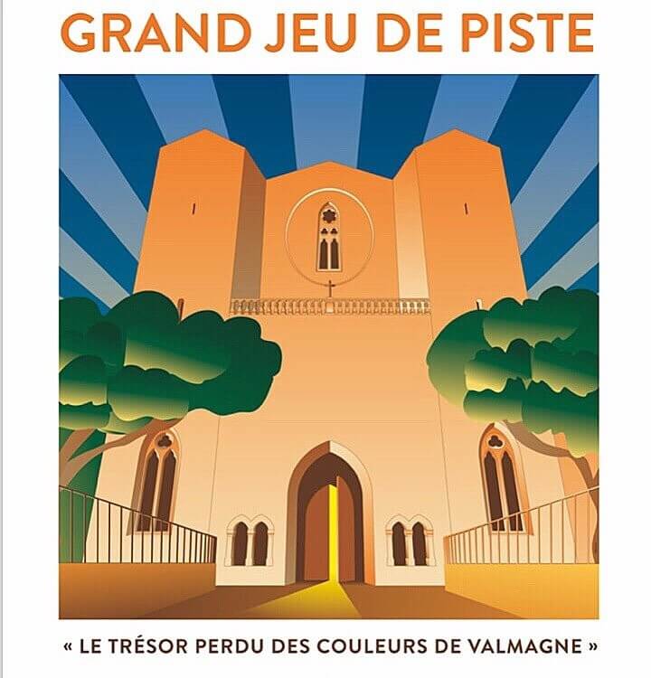 affiche jeu de piste à valmagne