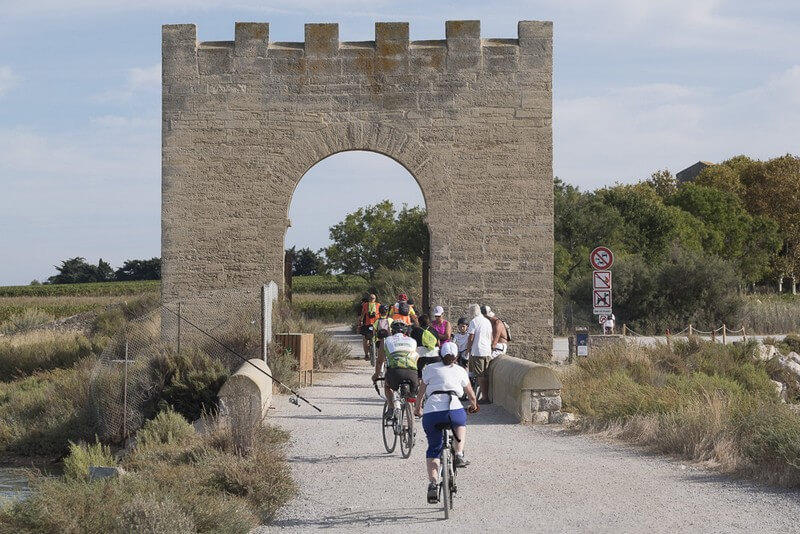 Piste cyclable au domaine de maguelone