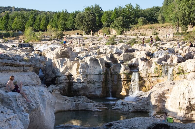 Cascades du Sautadet, la Roque sur Cèze, parmi les plus beaux villages de France en Languedoc