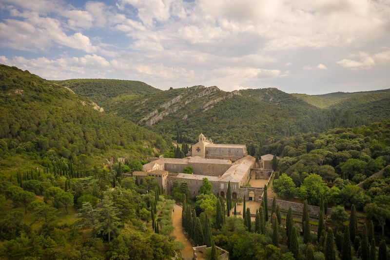 Vue d'ensemble de l'Abbaye de Fontfroide