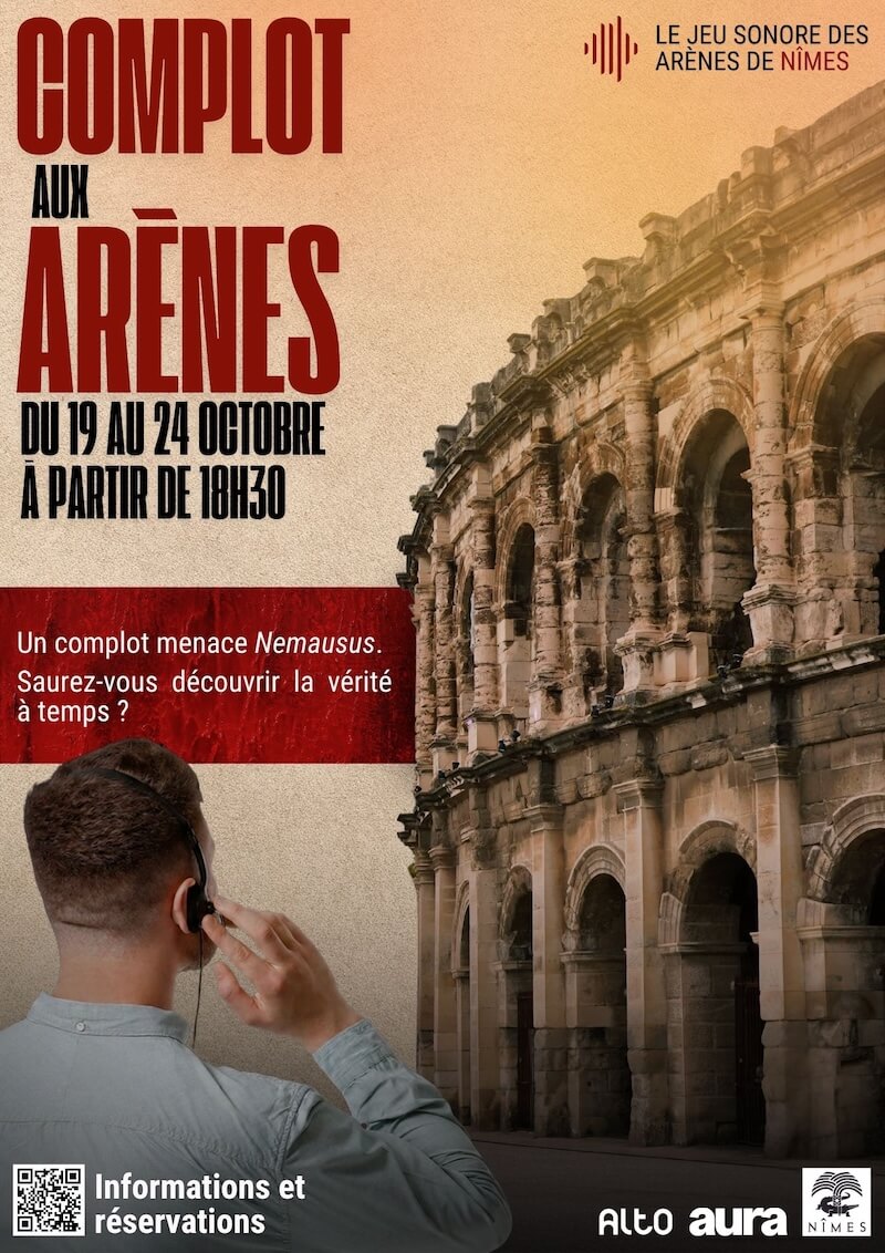 Complot aux Arenes de Nimes Jeu (1) Complot aux Arenes de Nimes , jeu énigme aux Arènes de Nîmes pour les vacances